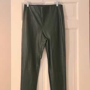 Faux leather pants